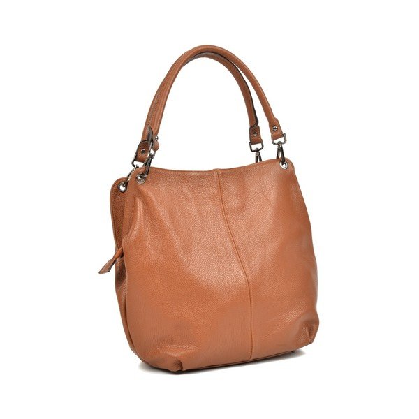 Rita Cognac konyak-barna bőr kézitáska - Anna Luchini-image-1