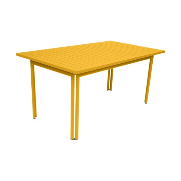 Costa sárga kerti fém étkezőasztal, 160 x 80 cm - Fermob