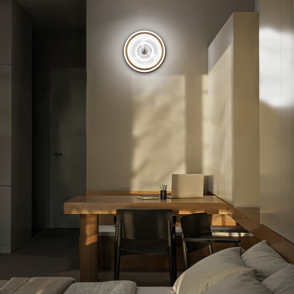 Fehér LED mennyezeti lámpa távirányítóval, ventilátorral Alan Move – SULION-image-1