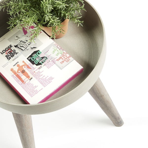 Stahl szürke virágtartó állvány, ø 36 cm - La Forma-image-2