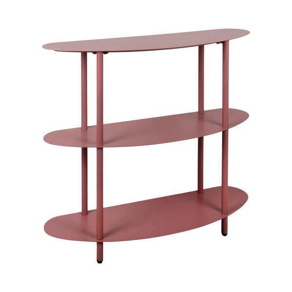 Borvörös fém polcos állvány 90x82x28 cm Riqueza – Leitmotiv