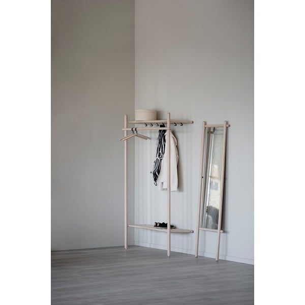 Natúr színű tölgyfa előszoba bútor Milford - Rowico-image-4