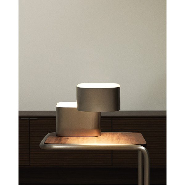 Szürke fém asztali lámpa (magasság 23 cm) Tandan – Kave Home-image-2