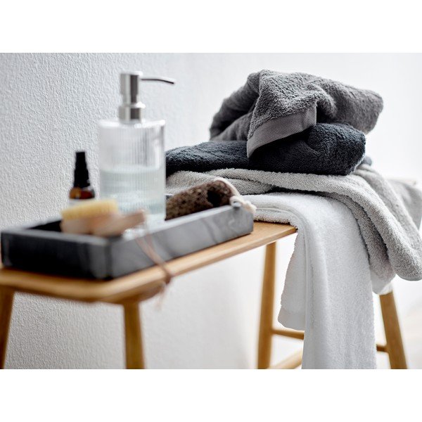 Szürke organikus pamut fürdőlepedő 70x140 cm Comfort – Södahl-image-1