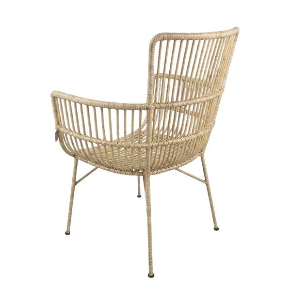 Natúr színű rattan kerti fotel – Ego Dekor-image-3