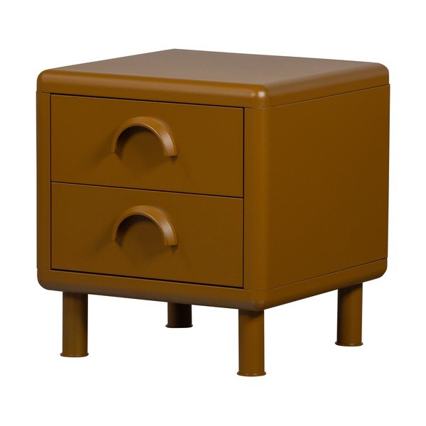 Okkersárga fém éjjeliszekrény Rune – WOOOD-image-4