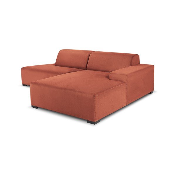 Hobart rózsaszín kordbársony sarokkanapé, jobb oldali - Cosmopolitan Design-image-4