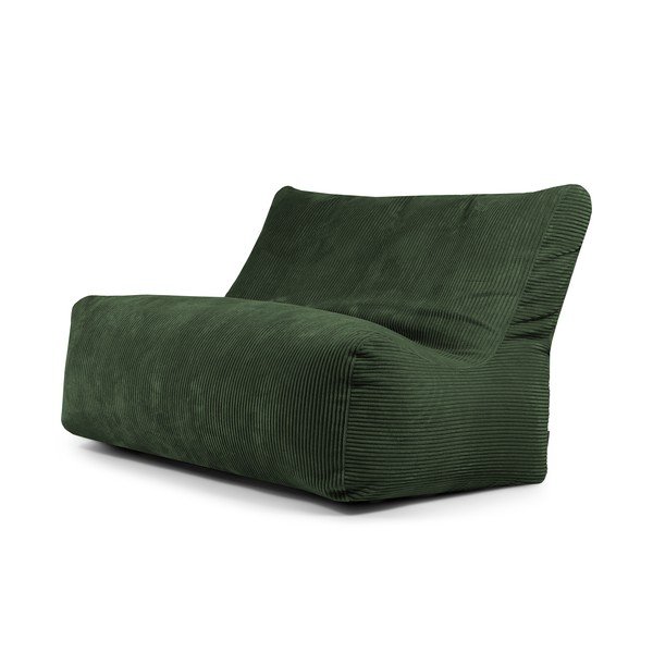 Zöld kordbársony babzsákfotel Sofa Seat Lounge – SLOWDOWN