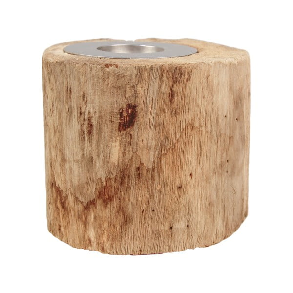 Antique teakfa gyertyatartó, magasság 10 cm - HSM collection-image-2