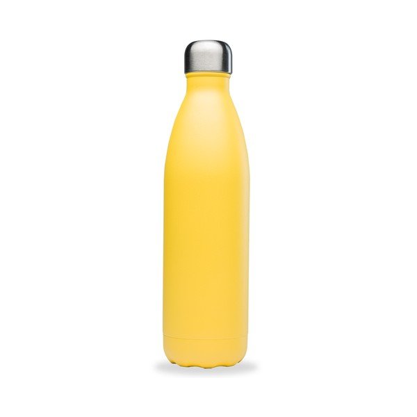 Sárga rozsdamentes acél utazó ivópalack 750 ml Pop - Qwetch-image-1