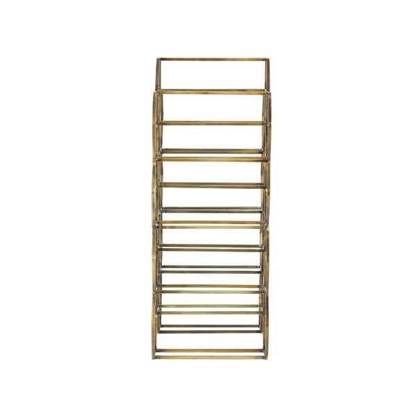 Bronzszínű fém bortartó polcos állvány, palackok száma 12 Salbris – Light & Living-image-3