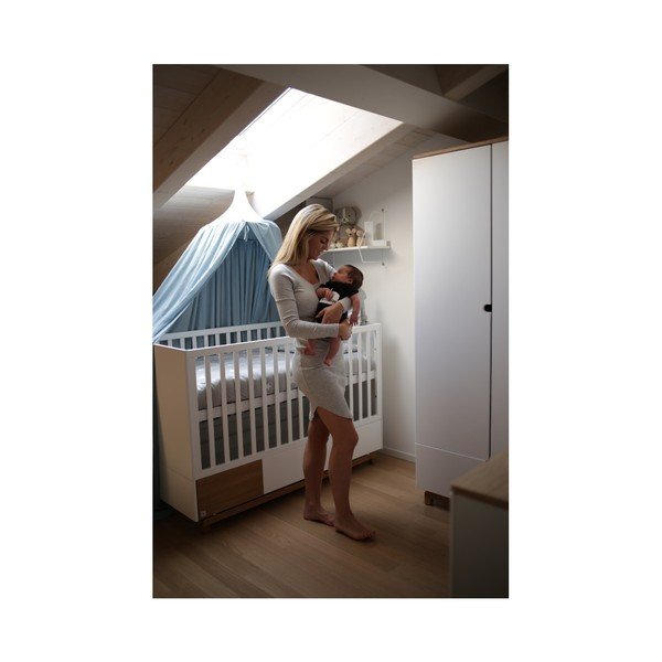 Nomi fehér kétajtós ruhásszekrény - BELLAMY-image-4