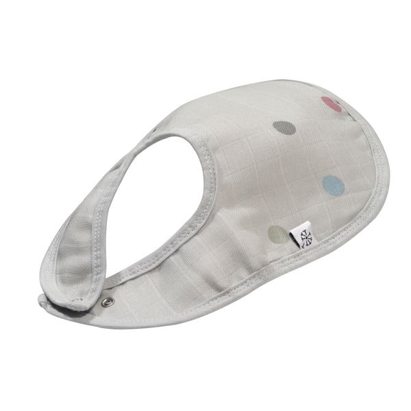 Dots szürke muszlin előke - Kindsgut-image-4