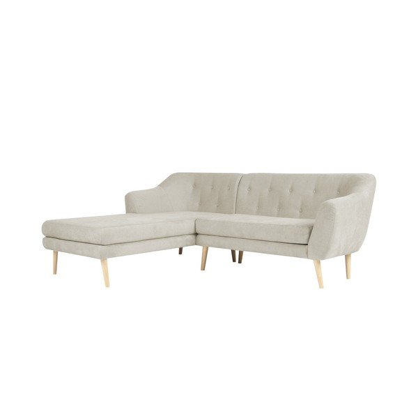 Sicile bézs színű kanapé baloldali fekvőfotellel - Mazzini Sofas-image-3