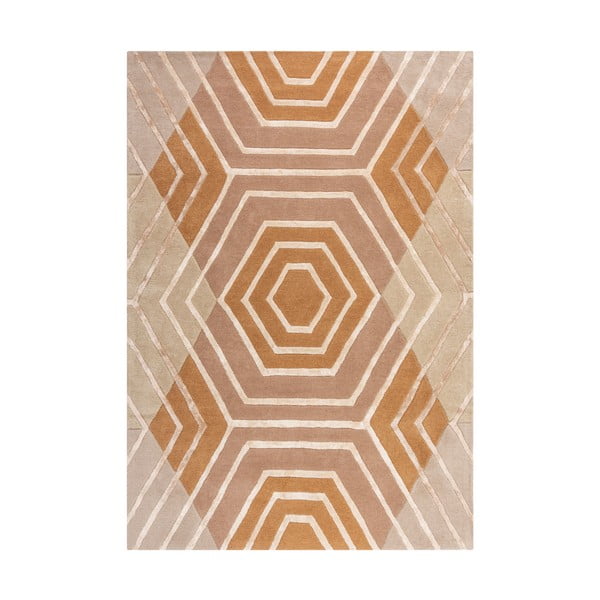 Harlow bézs gyapjú szőnyeg, 160 x 230 cm - Flair Rugs