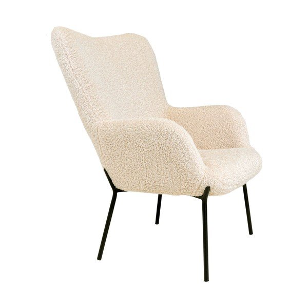 Krémszínű műszőrme fotel Glasgow – Bonami Essentials-image-3