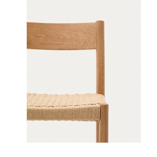 Natúr színű tölgyfa bárszék (ülésmagasság 65 cm) Yalia – Kave Home-image-2