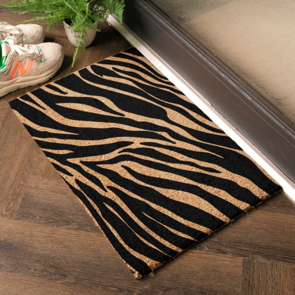 Kókuszrost lábtörlő 40x60 cm Zebra – Artsy Doormats-image-1