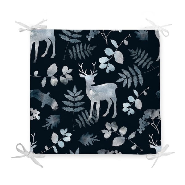Deer in Forest karácsonyi pamutkeverék székpárna, 42 x 42 cm - Minimalist Cushion Covers