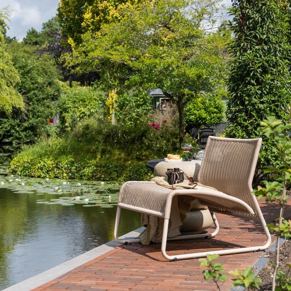 Bézs műrattan kerti fotel West – WOOOD-image-1