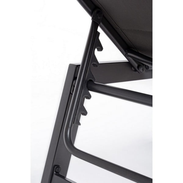 Antracitszürke fém kerti napozóágy Hilde   – Bizzotto-image-3