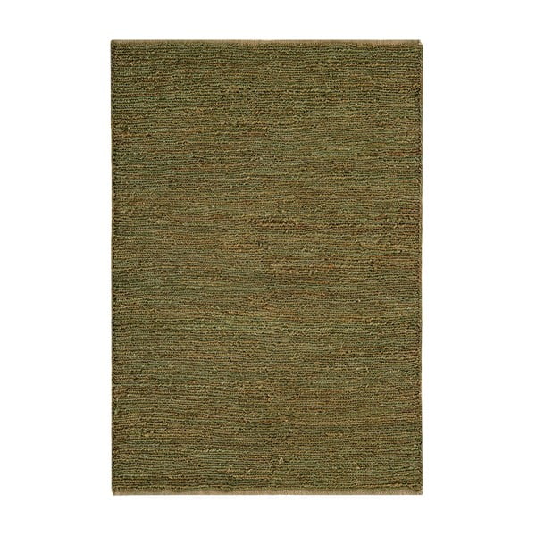 Sötétzöld kézi szövésű juta szőnyeg 120x170 cm Soumak – Asiatic Carpets
