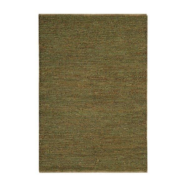 Sötétzöld kézi szövésű juta szőnyeg 160x230 cm Soumak – Asiatic Carpets