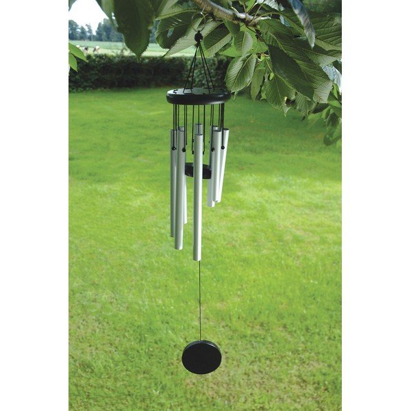 Ezüstszínű szélcsengő, magasság 56,5 cm - Esschert Design-image-1