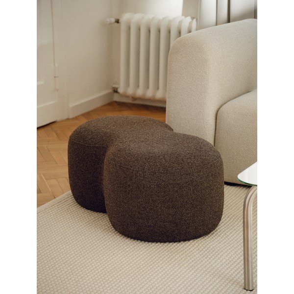 Sötétbarna buklé puff Umbo – noo.ma-image-1