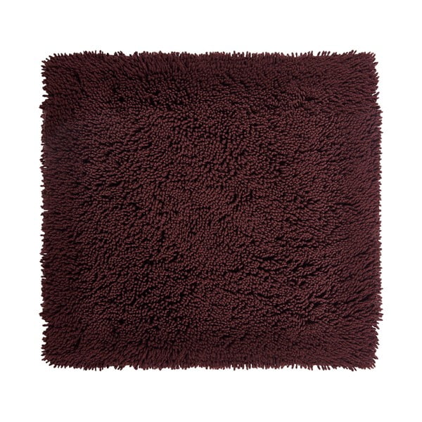Mezzo sötétbordó, organikus pamut fürdőszobai kilépő, 60 x 60 cm - Aquanova