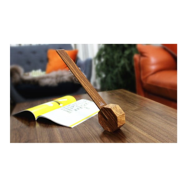 Barna LED asztali lámpa (magasság 38 cm) Octagon One – Gingko-image-3