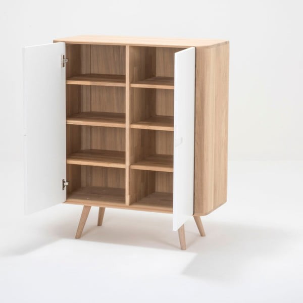 Ena tölgyfa szekrény, 90 x 110 cm - Gazzda-image-1