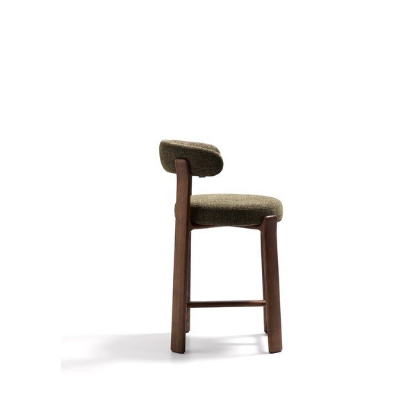 Zöld-sötét natúr színű kőrisfa bárszék (ülésmagasság 65 cm) Granite – Kave Home-image-3