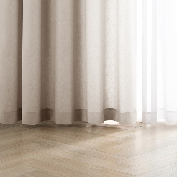Krémszínű dimout (részleges sötétítő) függöny 200x250 cm Calisto – Filumi-image-3