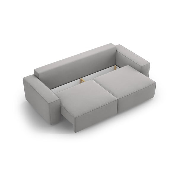 Világosszürke kinyitható kanapé 247 cm Jodie – Micadoni Home-image-3