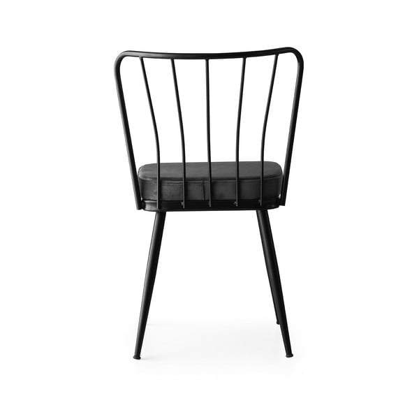 Antracitszürke fém étkezőszék szett 2 db-os Yildiz – Kalune Design-image-2