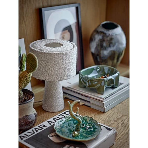 Fehér asztali lámpa textil búrával (magasság 30 cm) Emmie – Bloomingville-image-2