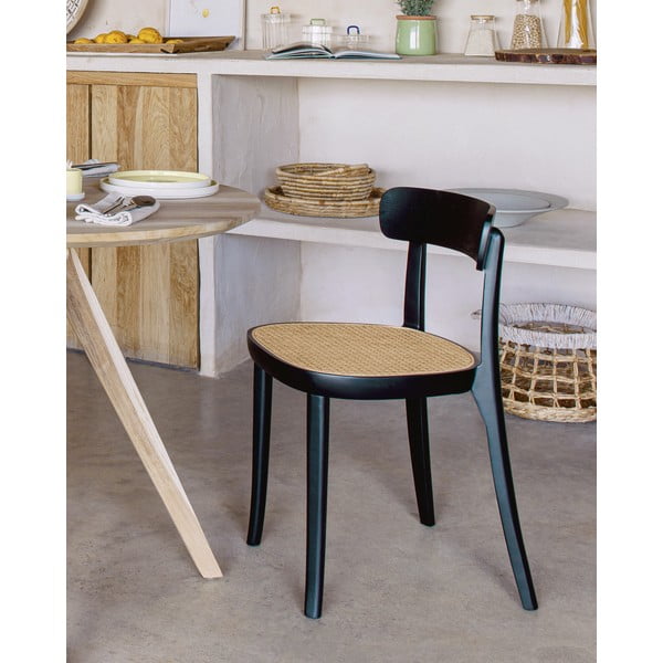 Romane fekete bükkfa étkezőszék - Kave Home-image-1