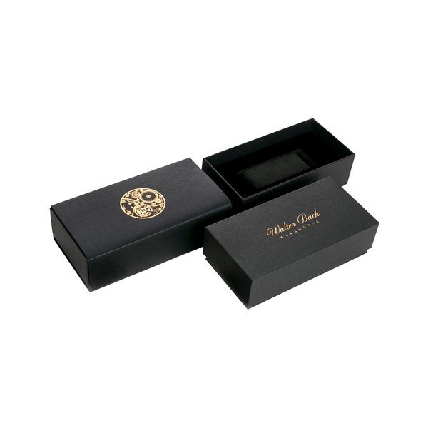 Marrio férfi karóra barna valódi bőrszíjjal - Walter Bach-image-1