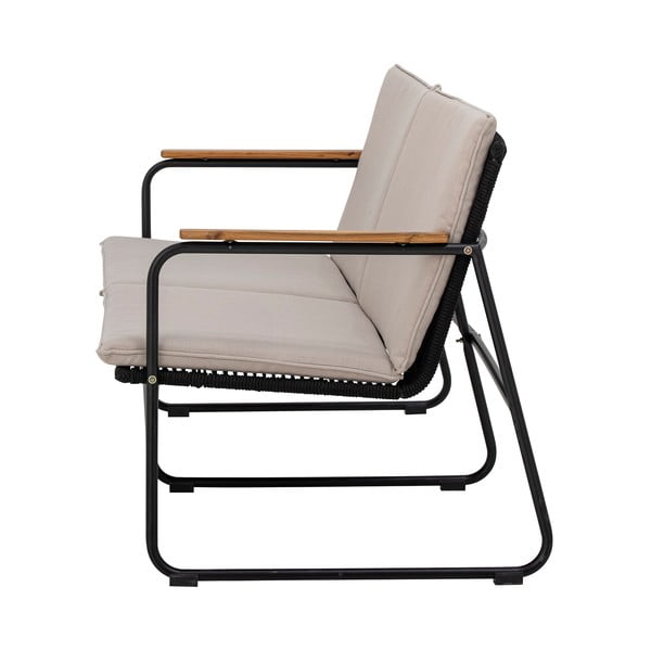 Fekete-bézs kerti kanapé Hampton - Bloomingville-image-4