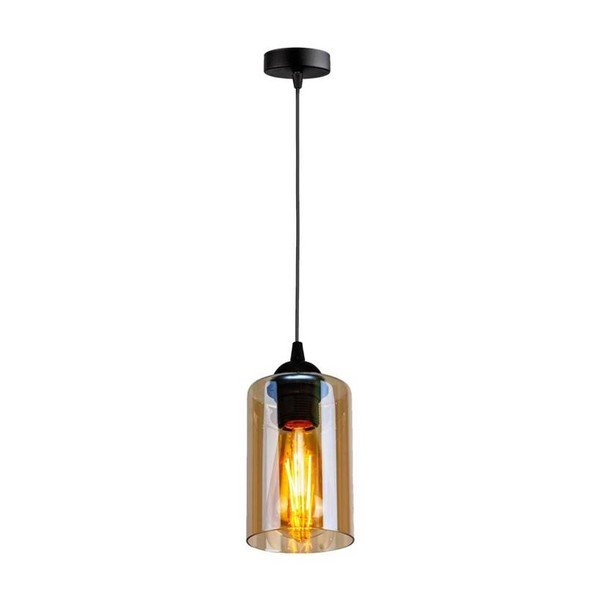 Fekete függőlámpa üveg búrával ø 10 cm Bistro – Candellux Lighting-image-2