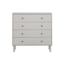 Világosszürke alacsony borovi fenyő komód 94x91 cm Madu – WOOOD