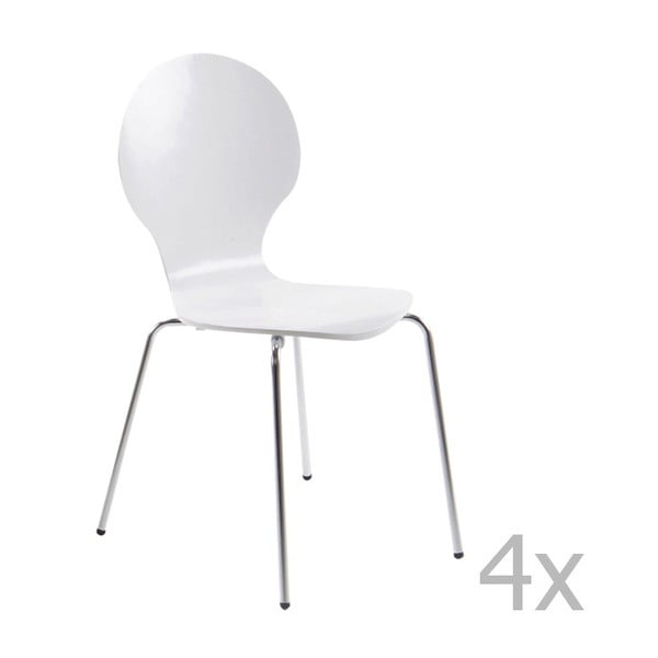 Marcus Dining Chair 4 db fehér étkezőszék - Actona