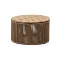 Kerek kerti dohányzóasztal akácfa asztallappal ø 60 cm Dandara – Kave Home