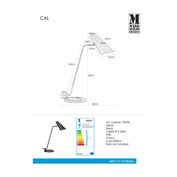 Cal asztali lámpa - Markslöjd-image-2