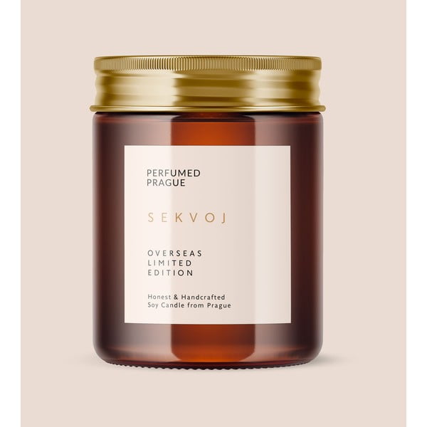 Illatos szójaviasz gyertya égési idő 40 ó Slavic Edition: #64 Sequoia, Eben and Cedar – Perfumed Prague-image-2