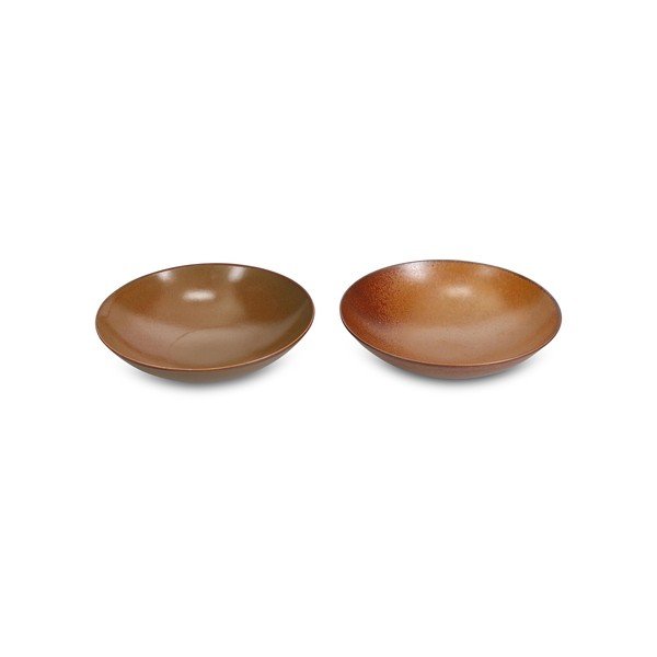 Barna porcelán tál ø 21 cm Ovio – BonBistro-image-3