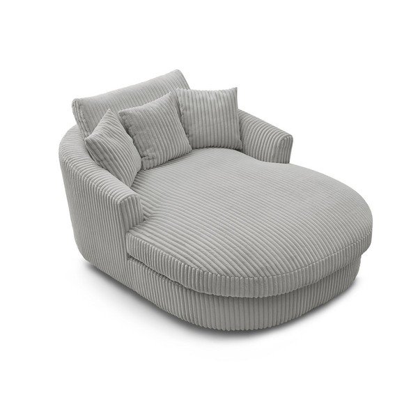 Szürke kordbársony fotel Belem – Bobochic Paris-image-4