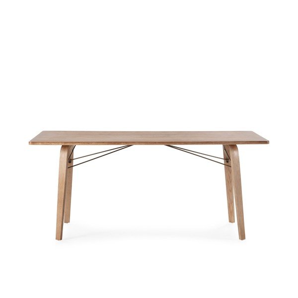 Étkezőasztal tölgyfa dekoros asztallappal 90x180 cm Lujan – MOME-image-3