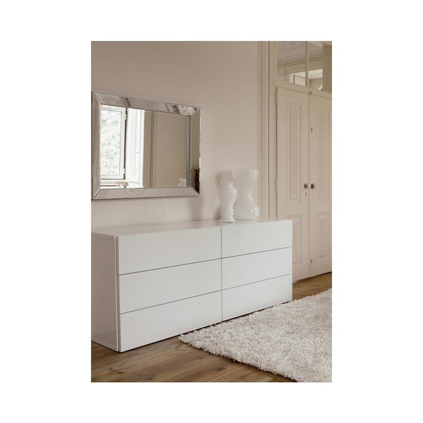Aurora fehér komód 6 fiókkal - TemaHome-image-1
